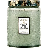 French Cade & Lavender Glass Jar Candle