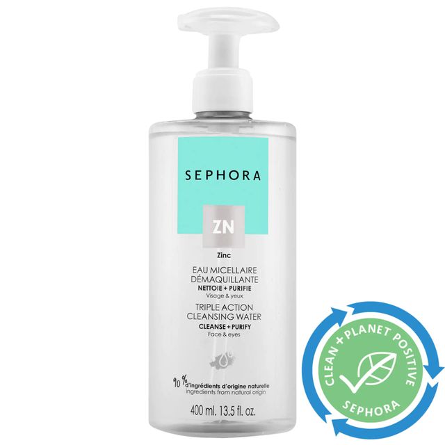 SEPHORA COLLECTION Triple Action Cleansing Water - Cleanse + Purify 13.5 oz/ 400 mL