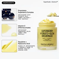 Superberry Hydrate + Glow Dream Night Cream Mask with Vitamin C