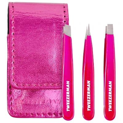 TWEEZERMAN Micro Mini Pink Perfection Tweezer Set null