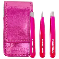 TWEEZERMAN Micro Mini Pink Perfection Tweezer Set null
