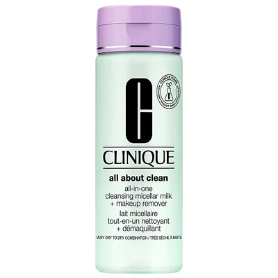 CLINIQUE All About Clean All-in-One Cleansing Micellar Milk + Makeup Remover 6.7 oz/ 200 mL