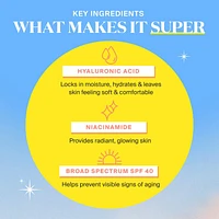 Glowscreen SPF 40 Sunscreen with Hyaluronic Acid + Niacinamide