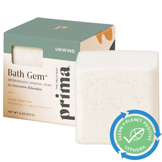 Unwind Bath Gem Relaxing Bath Soak with Epsom Salt + Moisturizing Oils