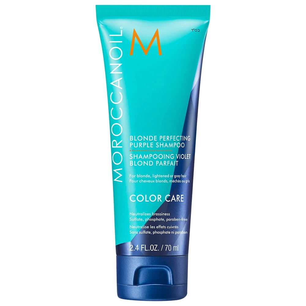 Moroccanoil Mini Blonde Perfecting Purple Shampoo 2.4 oz/ 70 mL