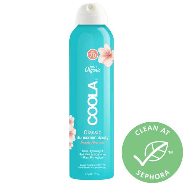 Classic Body Organic Sunscreen Spray SPF 70 Peach Blossom
