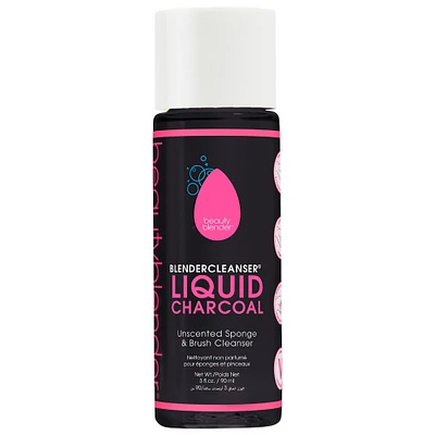 Beautyblender Blendercleanser® Liquid Charcoal Unscented Sponge & Brush Cleanser 3 oz/ 88 mL