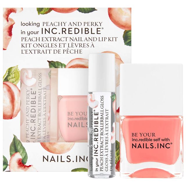 Peachy and Perky Lip Gloss and Nail Polish Set
