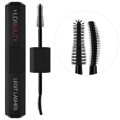 HUDA BEAUTY LEGIT LASHES Double-Ended Volumizing and Lengthening Mascara 2 x 0.28 oz/ 8.5 ml