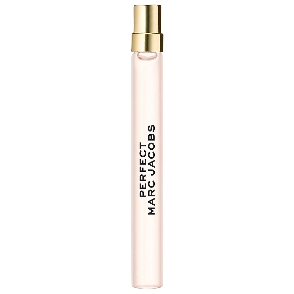 Marc Jacobs Fragrances Perfect Eau de Parfum Travel Spray with Rhubarb, Daffodil, Almond Milk & Cashmeran 0.33 oz / 10 mL