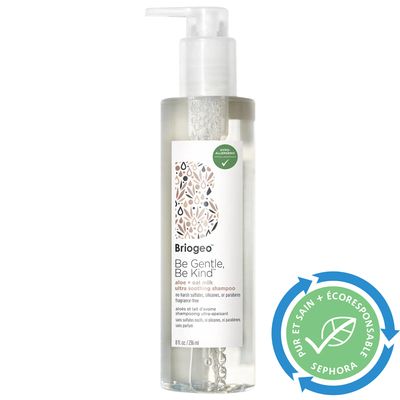 Briogeo Shampooing ultra-apaisant hypoallergène et non parfumé avec aloès et lait d'avoine Be Gentle, Be Kind 8.0 oz/ 236 mL