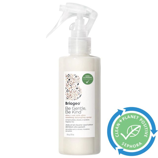 Briogeo Be Gentle, Be Kind Aloe + Oat Milk Ultra Soothing Fragrance-Free Detangler 5.9 oz/ 174 mL