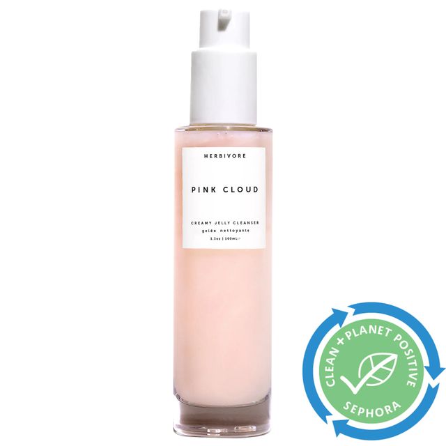 Herbivore Pink Cloud Rosewater + Squalane Makeup Removing Face Wash 3.38 oz/ 100 mL