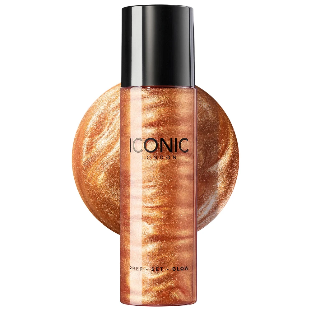 Iconic London Prep-Set-Glow Hydrating Glowy Setting Spray 4 oz/ 120 mL