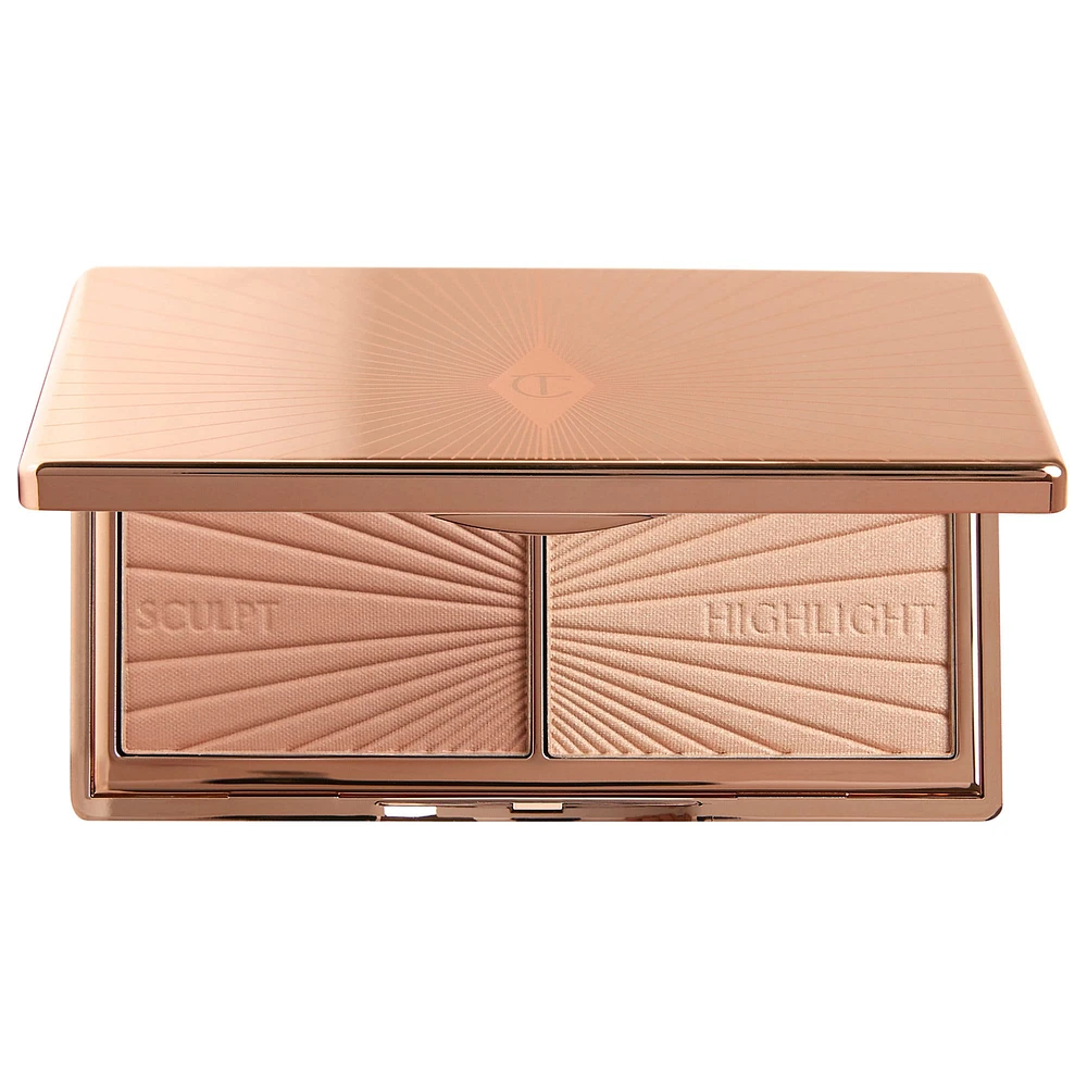 Charlotte Tilbury Mini Filmstar Bronze & Glow Contour Duo 0.12 oz/ 3.5 g