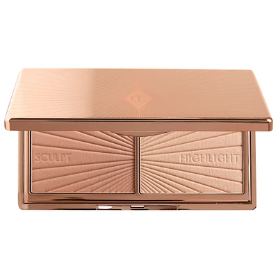 Charlotte Tilbury Mini Filmstar Bronze & Glow Contour Duo 0.12 oz/ 3.5 g