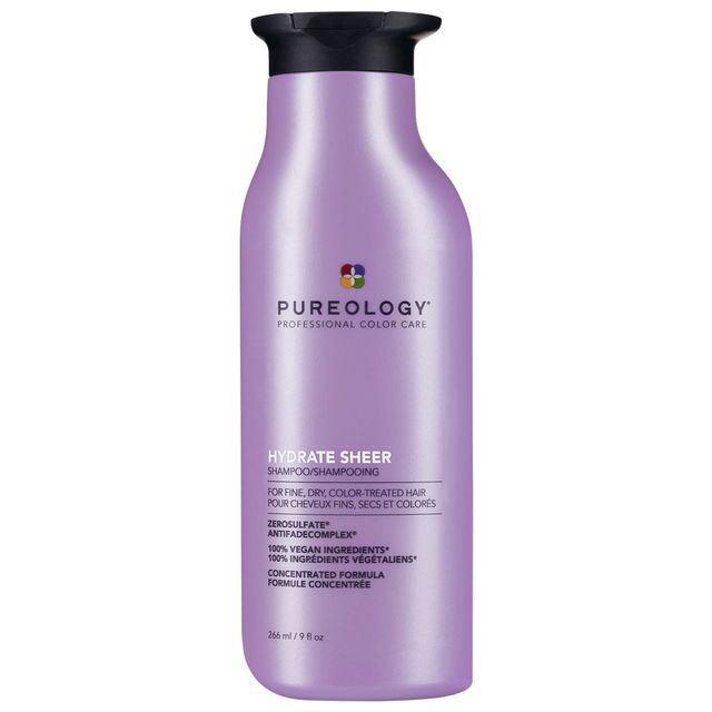 Pureology Hydrate Sheer Shampoo for Fine, Dry, Color-Treated Hair 9 fl oz/ 266 mL