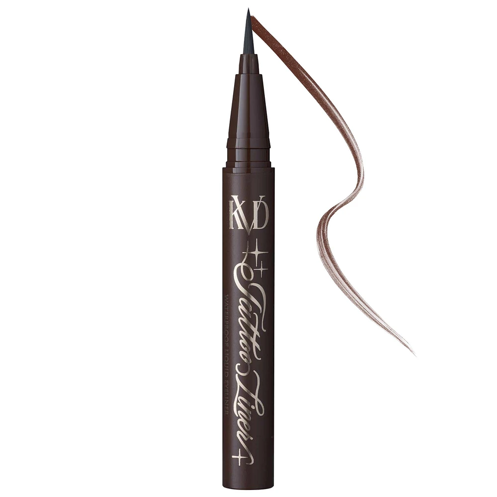 KVD Beauty Mini Tattoo Liner Vegan Waterproof Liquid Eyeliner Mad Max Brown 0.007 oz / 0.2 mL
