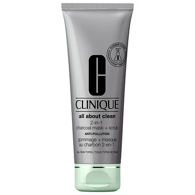 All About Clean™ 2-in-1 Charcoal Face Mask + Scrub Exfoliator 
