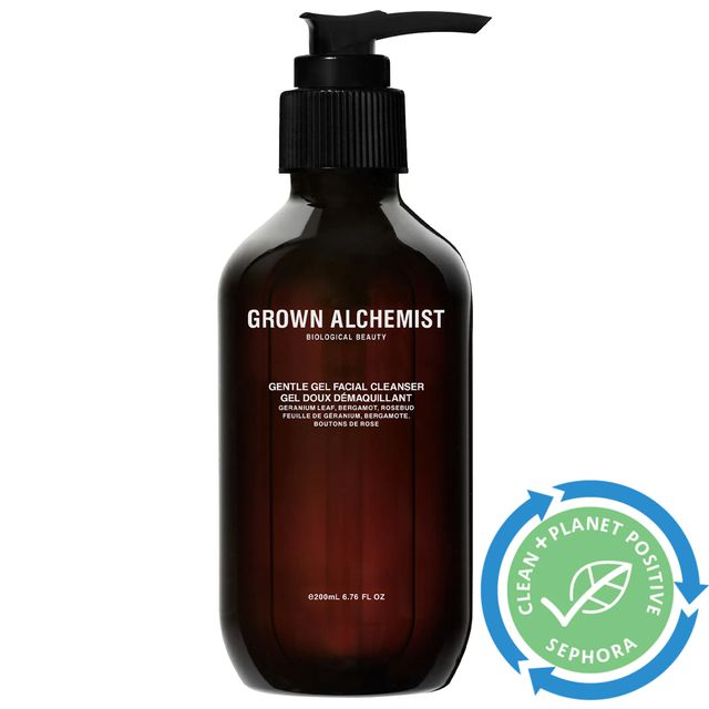 Grown Alchemist Gentle Gel Facial Cleanser: Geranium Leaf, Bergamot, Rosebud 200 mL