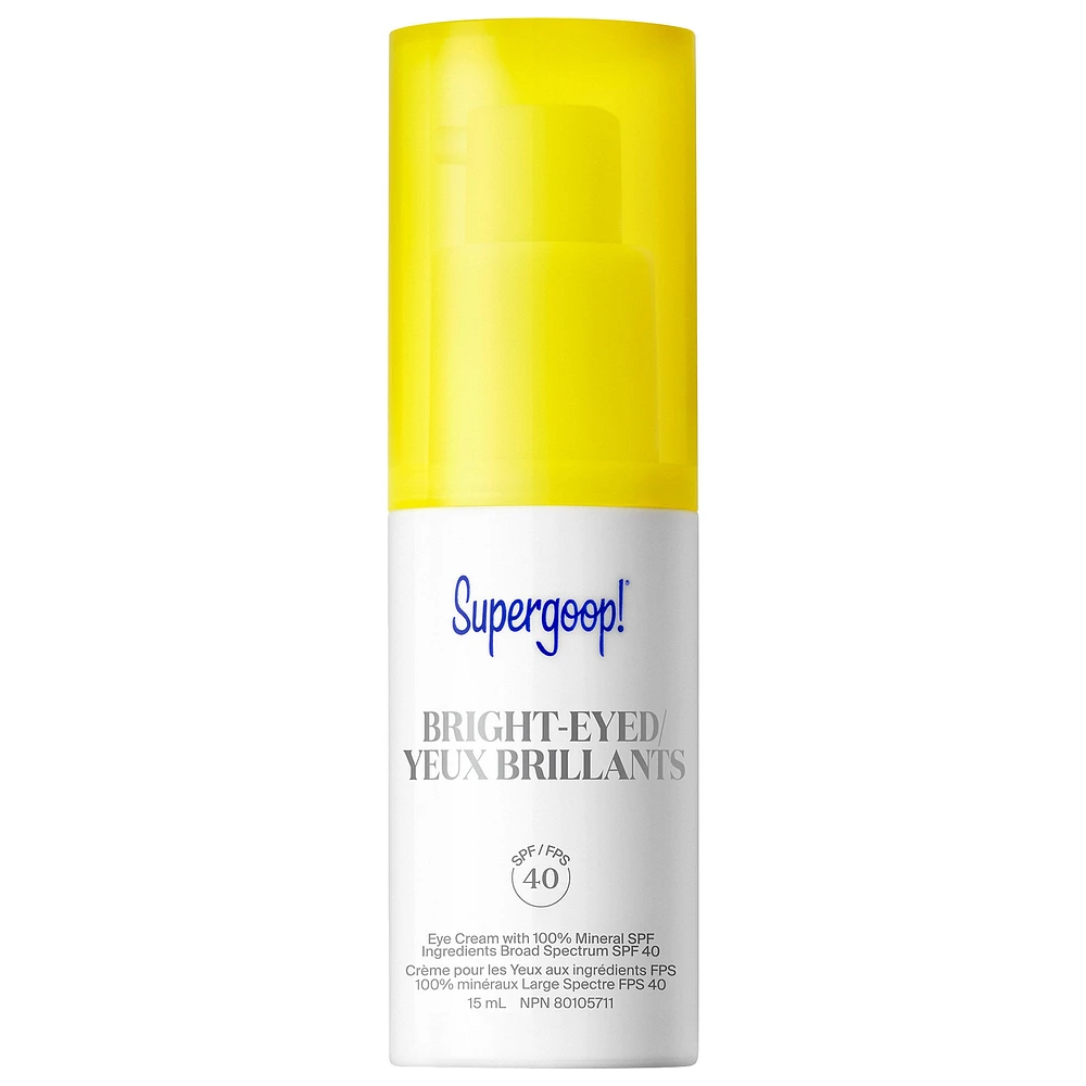 Supergoop! Bright-Eyed 100% Mineral Eye Cream SPF 40 PA+++ 0.5 oz/ 15 mL