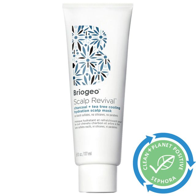 Briogeo Scalp Revival™ Charcoal + Tea Tree Cooling Hydration Mask for Dry, Itchy Scalp 6 oz/ 177 mL