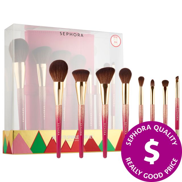 Season to Sparkle 8 Piece Makeup Brush Set
