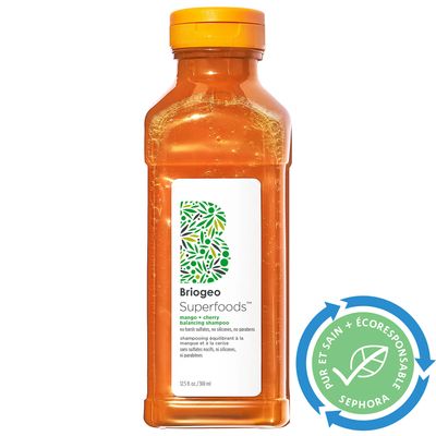 Briogeo Shampooing équilibrant qui contrôle l'huile à la mangue + à la cerise Superfoods 12.5 oz/ 369 mL
