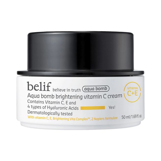 belif Aqua Bomb Brightening Vitamin C Cream with Hyaluronic Acid 1.69 oz/ 50 mL