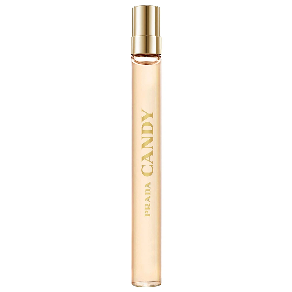 Prada Candy Eau de Parfum Travel Spray with Caramel & White Musk 0.34 oz/ 10 mL