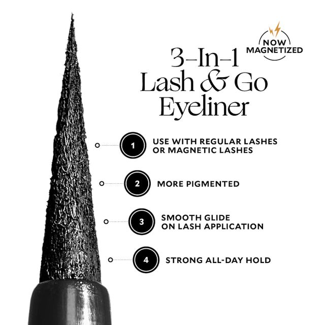 Lash & Go Eyeliner 3-in-1 Eyeliner + Magnetic Lash Adhesive