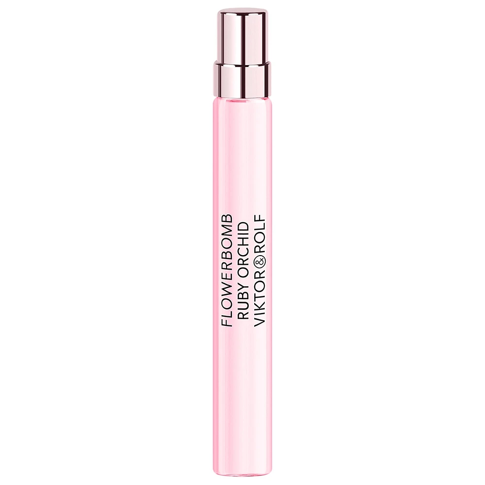 Viktor & Rolf Flowerbomb Ruby Orchid Eau de Parfum Travel Spray with Vanilla & Peach 0.34 oz eau de parfum spray