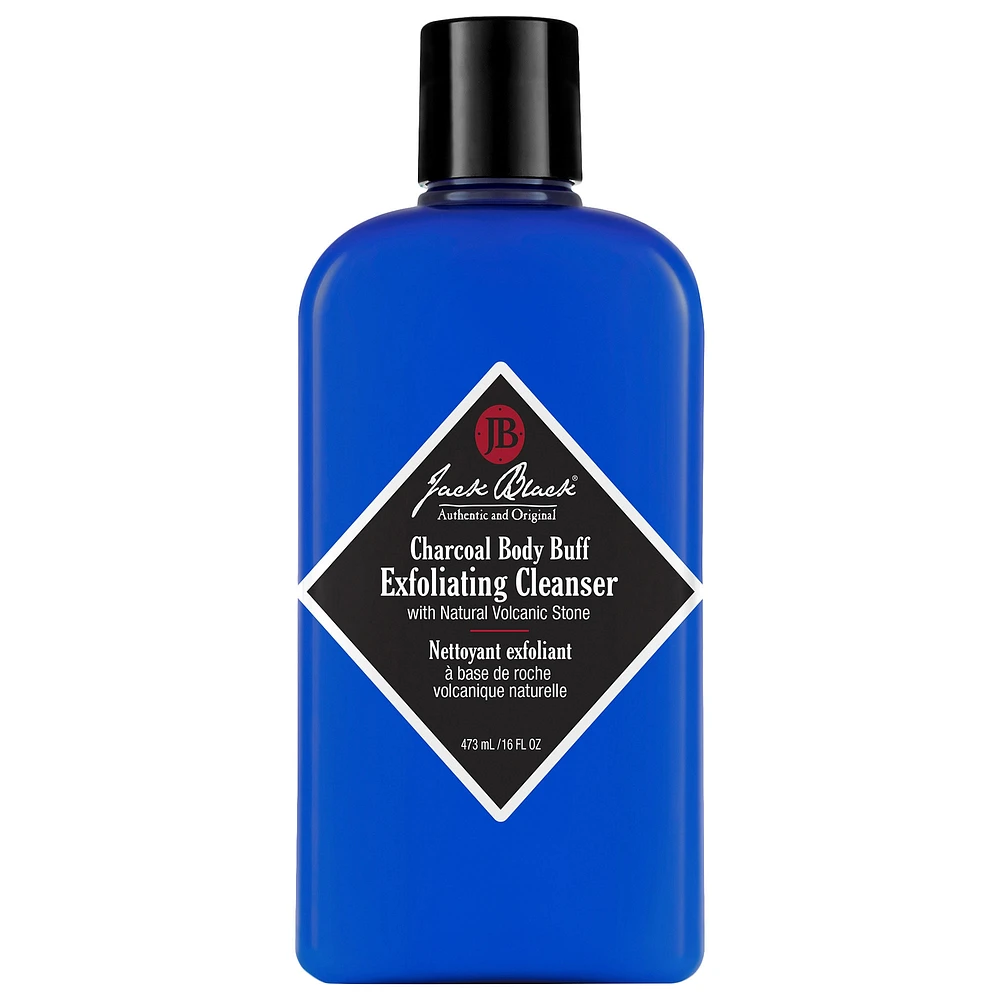 Jack Black Charcoal Body Buff Exfoliating Cleanser 16 oz/ 473 mL