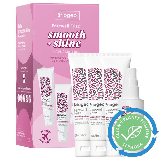Farewell Frizz ™ Smooth + Shine Hair Care Travel Kit for Frizz Control  + Heat Protection