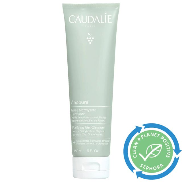 Cleansing Gel for Combination & Acne-Prone Skin - Caudalie Vinopure  Purifyng Gel Cleanser