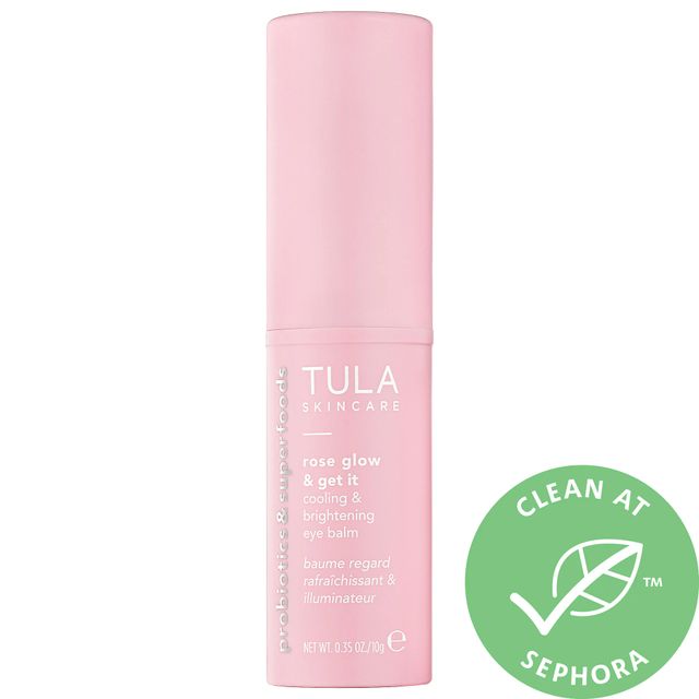 TULA Skincare Rose Glow + Get It Cooling & Brightening Eye Balm 0.35 oz/ 10 g