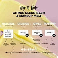 NUDESKIN Citrus Clean Balm & Make-Up Melt