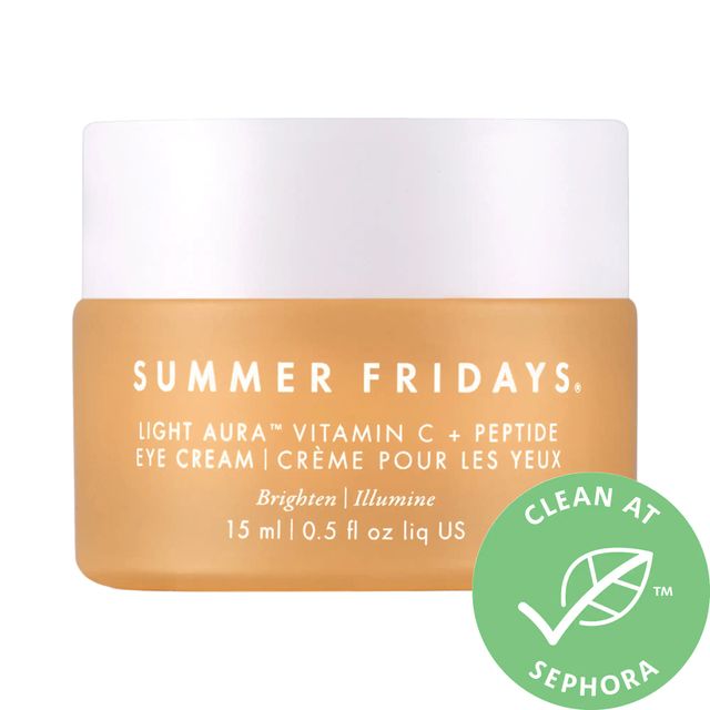 Summer Fridays Light Aura Vitamin C + Peptide Eye Cream .5 oz/ 15 mL