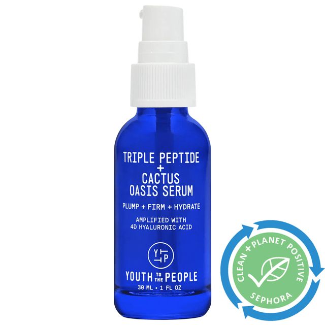 Youth To The People Triple Peptide + Cactus Hydrating + Firming Oasis Serum 1 oz/ 30 mL