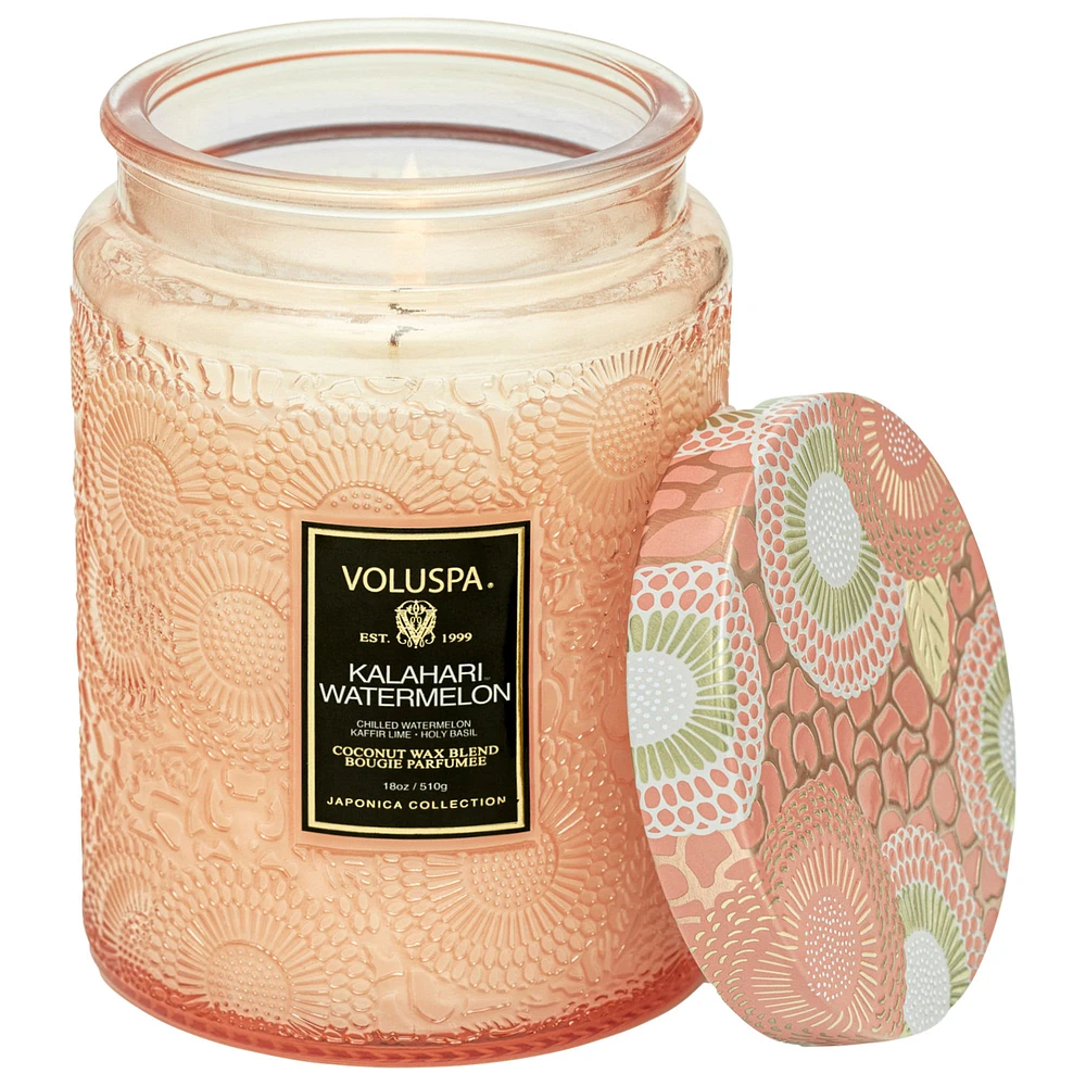 Kalahari Watermelon Glass Jar Candle