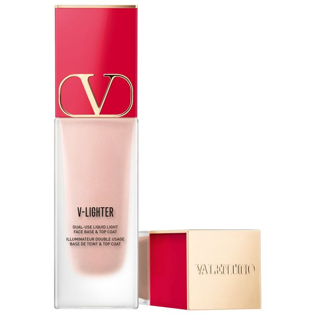 Valentino V-Lighter Illuminating Face Primer and Highlighter with Hyaluronic Acid Rosa 25 mL