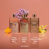 Eau de parfum Guilty Intense pour femme avec mandarine, ylang-ylang et patchouli