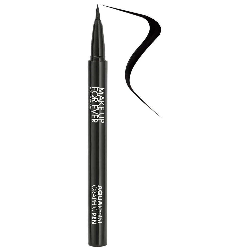 MAKE UP FOR EVER Aqua Resist Graphic Pen 24HR Waterproof Intense Eyeliner 1 Intense black 0.01 oz / 0.52 ml