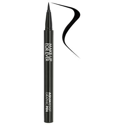 MAKE UP FOR EVER Aqua Resist Graphic Pen 24HR Waterproof Intense Eyeliner 1 Intense black 0.01 oz / 0.52 ml