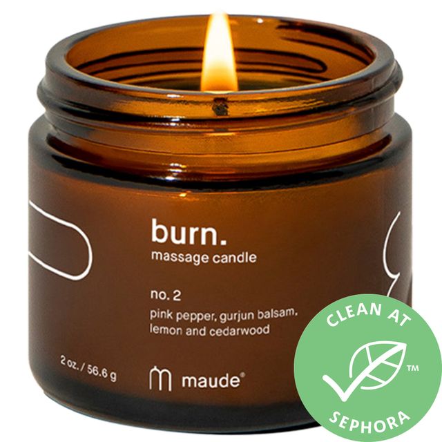 burn - jojoba oil massage candle