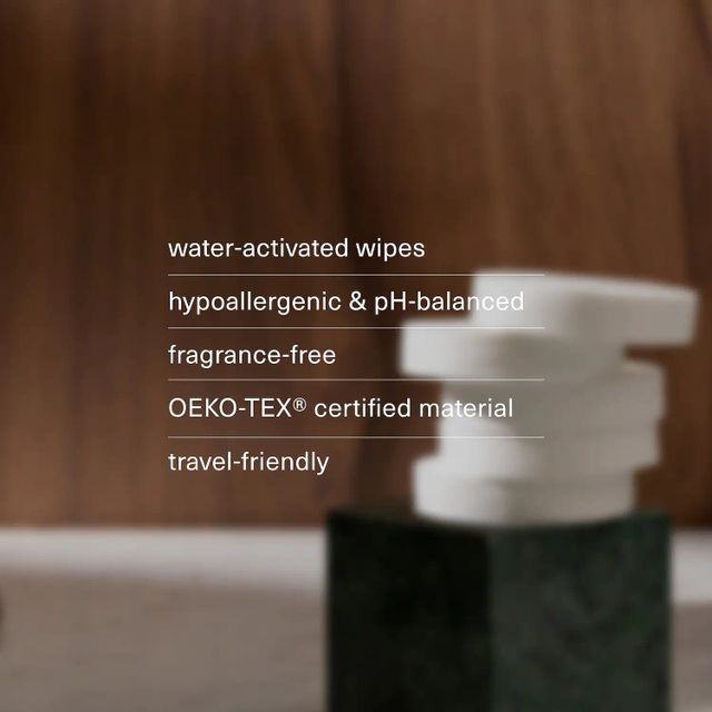 Wipe - water-activated, biodegradable wipes
