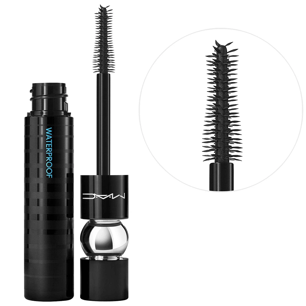 MAC Cosmetics MACStack Waterproof Smudge-Proof Volumizing + Lengthening Mascara Black Stack 0.4 oz / 12 mL