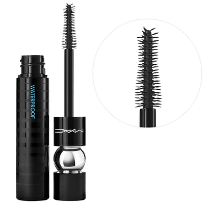 MAC Cosmetics MACStack Waterproof Smudge-Proof Volumizing + Lengthening Mascara Black Stack 0.4 oz / 12 mL