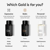 Gold Expressive Eau de Parfum with Vanilla & Sandalwood
