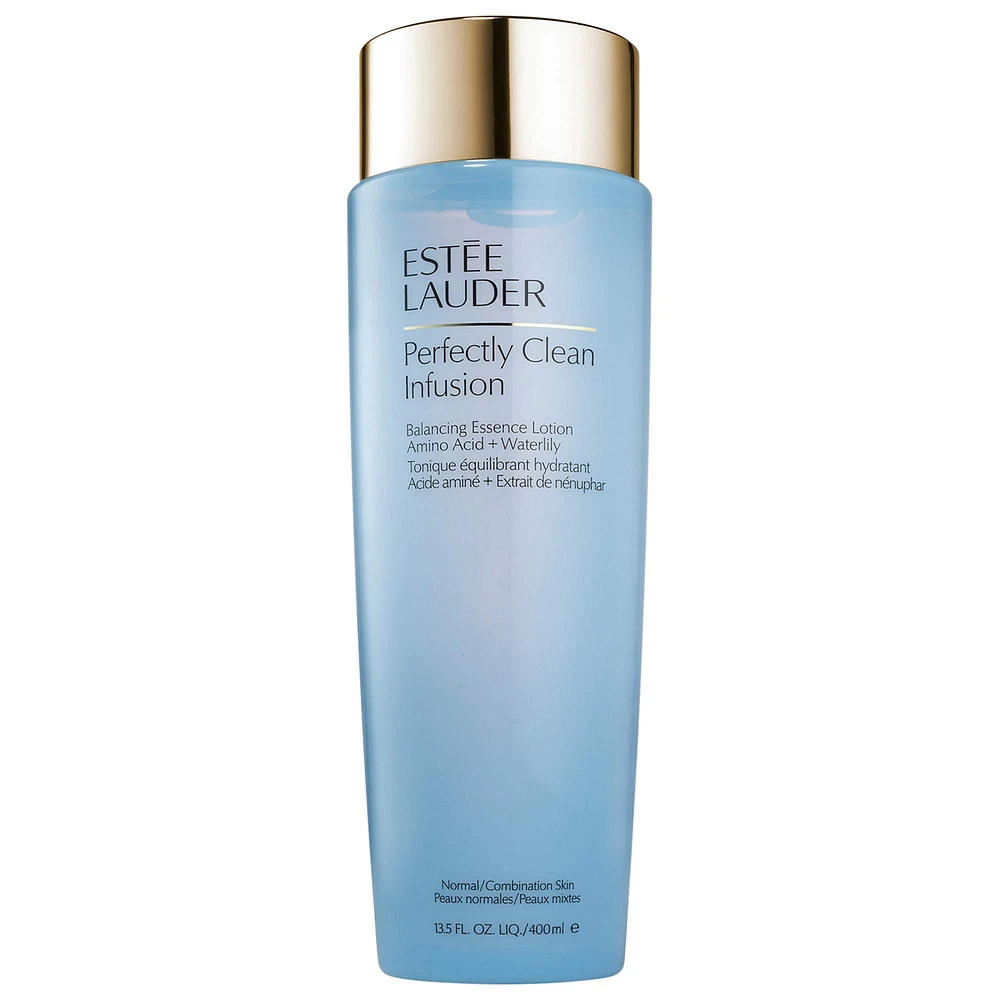 Estée Lauder Perfectly Clean Infusion Balancing Essence Lotion Amino Acid + Waterlily 13.5 oz / 400 mL